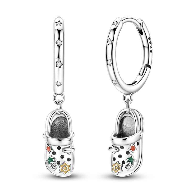 Women'S Shoes Crocs - Anting-anting Huggie Hoop Gaya Sepatu Buaya