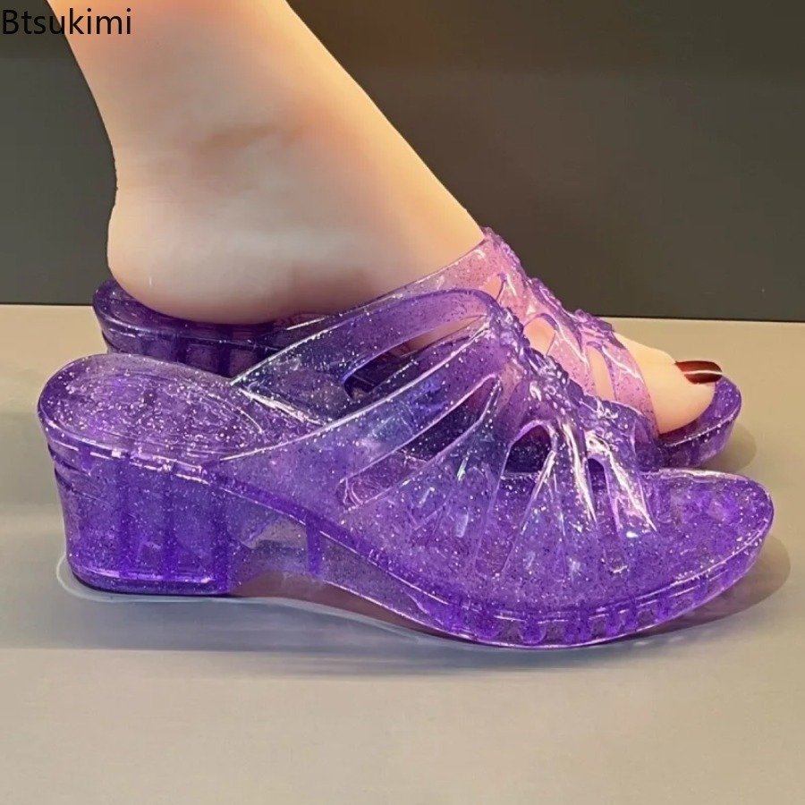 Jelly Sandal Women - Sandal Wedges Wanita Musim Panas Baru