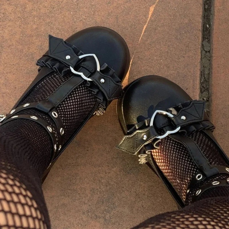 Women'S Shoes Popular - Sepatu Mary Janes Wedges Gesper Hati
