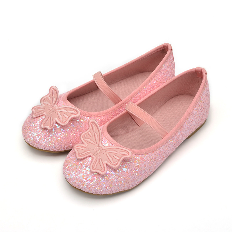 Women Shoes Us To Eu - Sepatu Dansa Datar Anak-anak Warna Polos