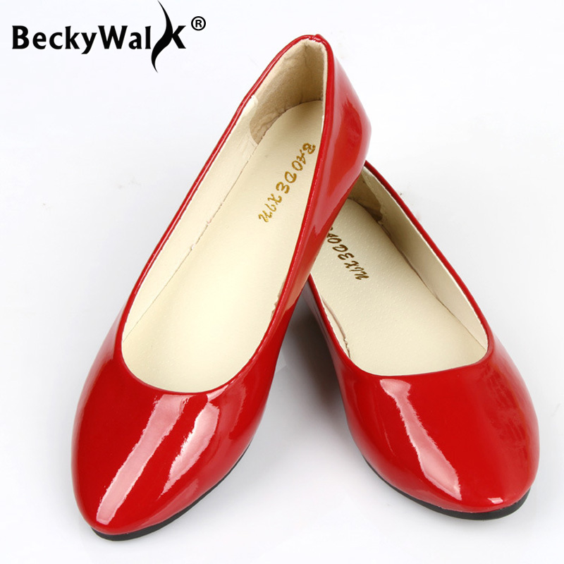 Women Shoes Us To Eu - Musim Panas Wanita Sepatu Datar Kulit