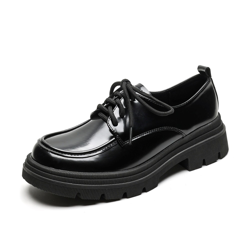Women'S Shoes Loafers Black - Sepatu Loafer untuk Wanita Sepatu Platform
