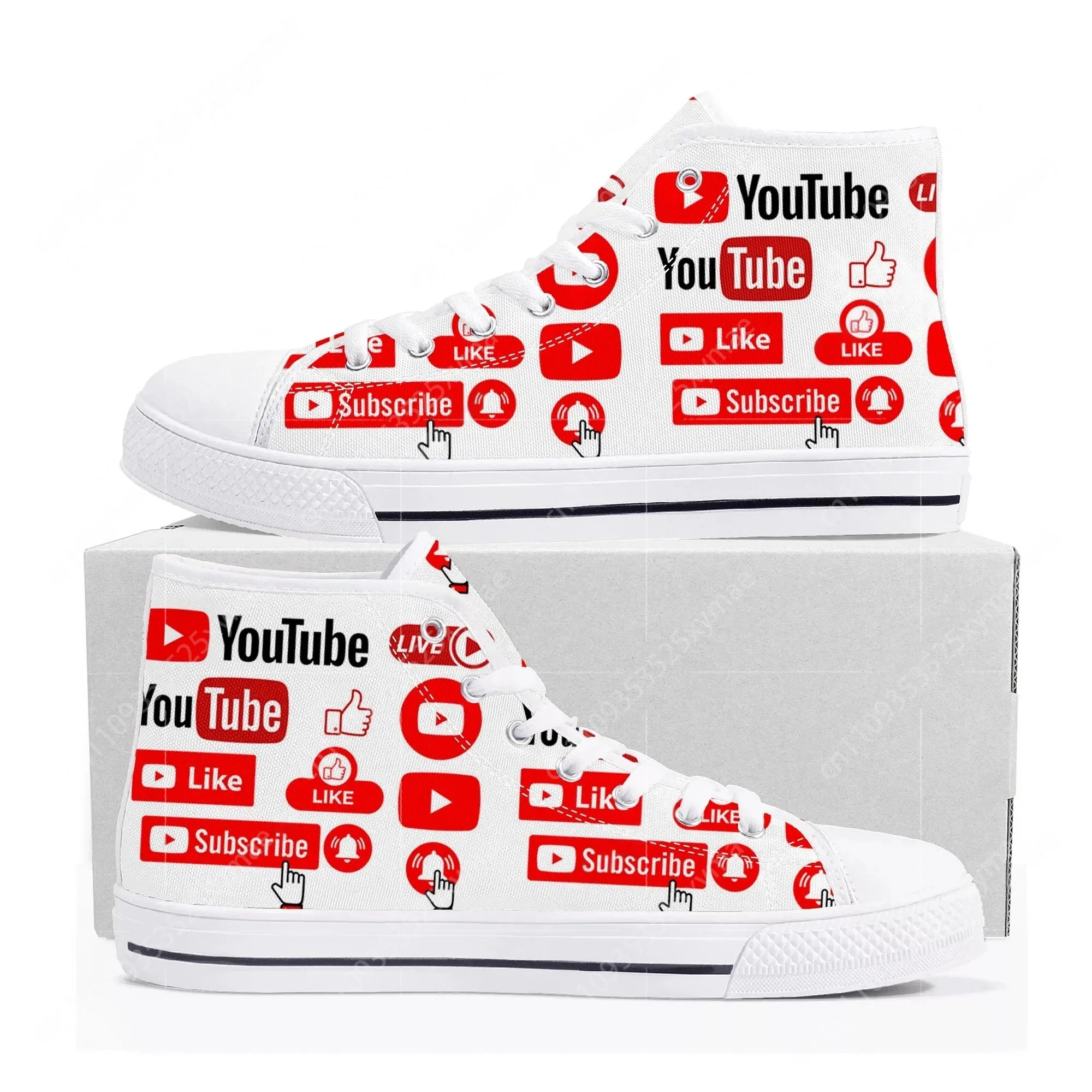 Women Shoes Logo - Desain Logo YouTube Sepatu Kets Kanvas