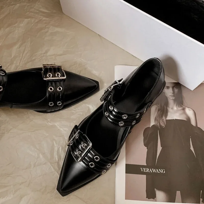Square Toe Mule - Sepatu Wanita Desainer Mewah Hak Rendah