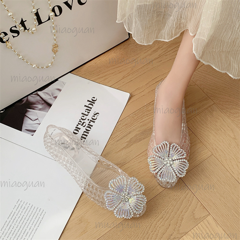 Sepatu Jelly Kristal Baru Sand - Jelly Sandal Women ulasan dan harga