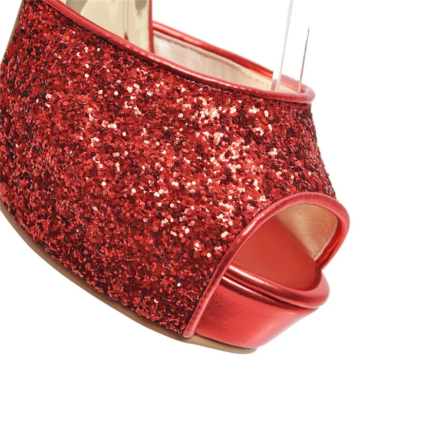 Perak Musim Panas Wanita Tingg - Peep Toe Heels ulasan dan harga