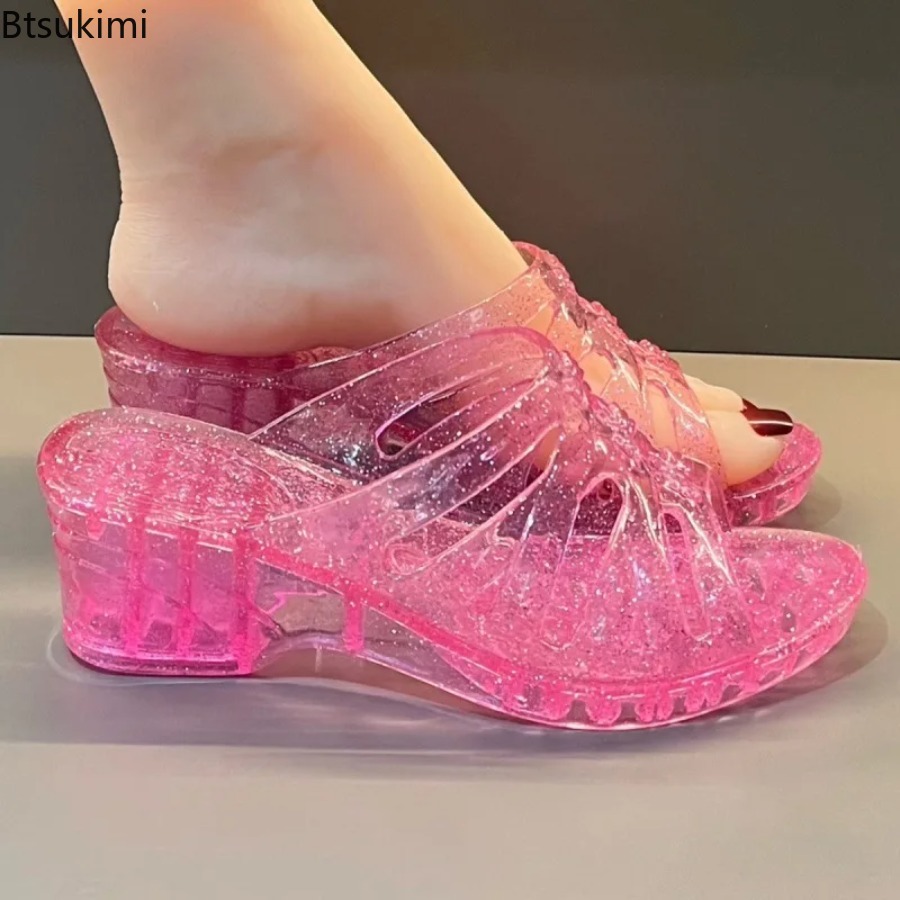 Sandal Wedges Wanita Musim Pan - Jelly Sandal Women ulasan dan harga