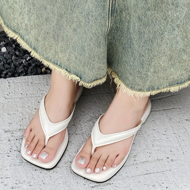 Sandal Jepit Wanita Model Pers - Square Toe Mule ulasan dan harga