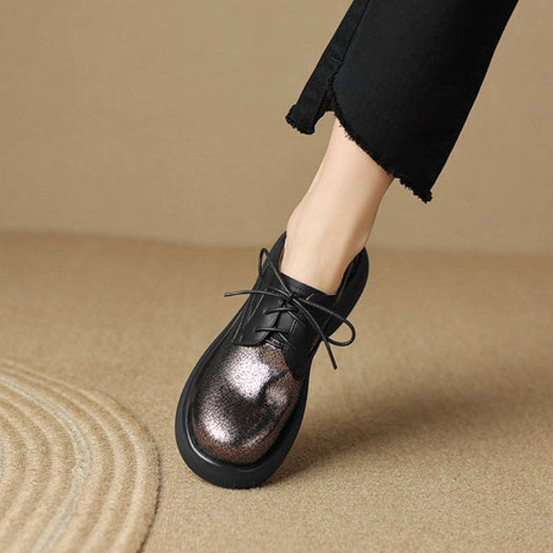 Sepatu Oxford Platform Kulit W - Oxford Lace Up Women ulasan dan harga