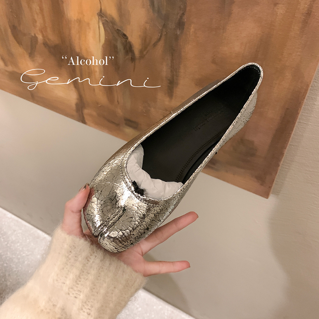 Sepatu Ujung Belah Flat Balet  - Women'S Shoes Loafers Black ulasan dan harga