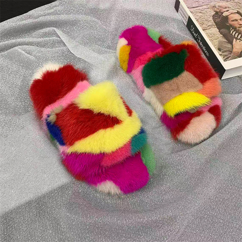 Sandal Wanita Berbulu Lembut,  - Women Shoes Winter ulasan dan harga