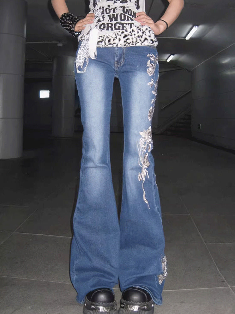 Celana Jeans Wanita Gaya Retro - Women'S Shoes X Wide ulasan dan harga