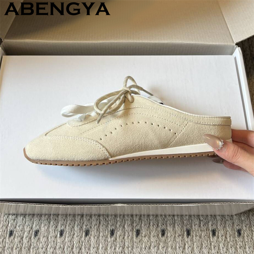 Sandal Datar Kasual Wanita den - Oxford Lace Up Women ulasan dan harga