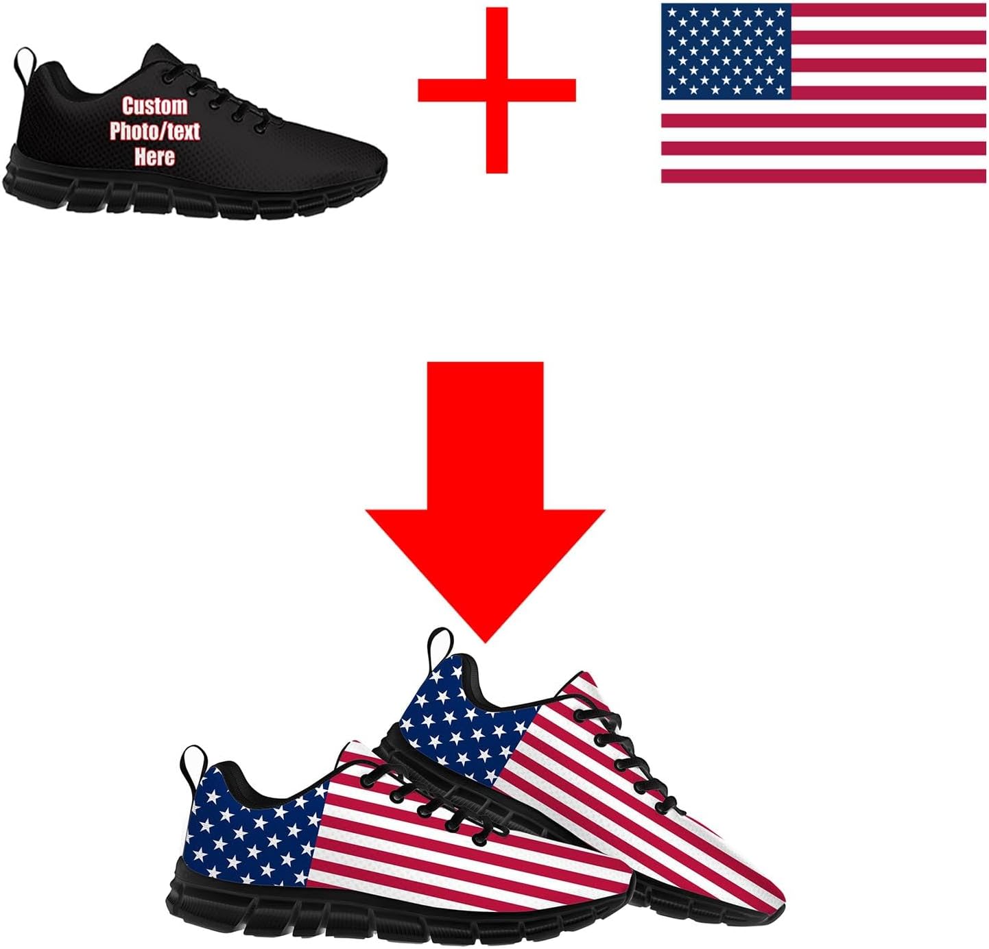 Sepatu Kets Kustom Sepatu Olah - Women Shoes Logo ulasan dan harga