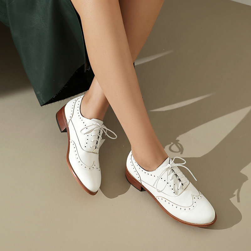 Sepatu Brogue Oxford Wanita Be - Oxford Lace Up Women ulasan dan harga