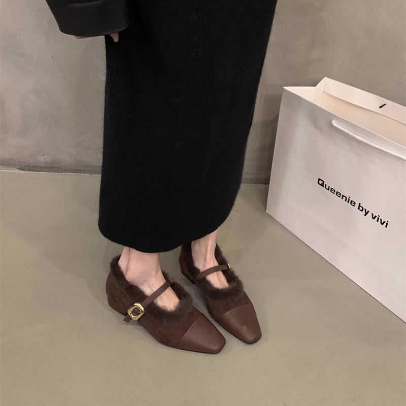 Sepatu Loafer Bulu Wanita Nyam - Women Shoes Winter ulasan dan harga