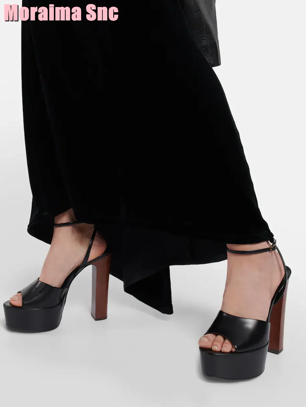 Sepatu wanita seksi tali gespe - Peep Toe Heels ulasan dan harga