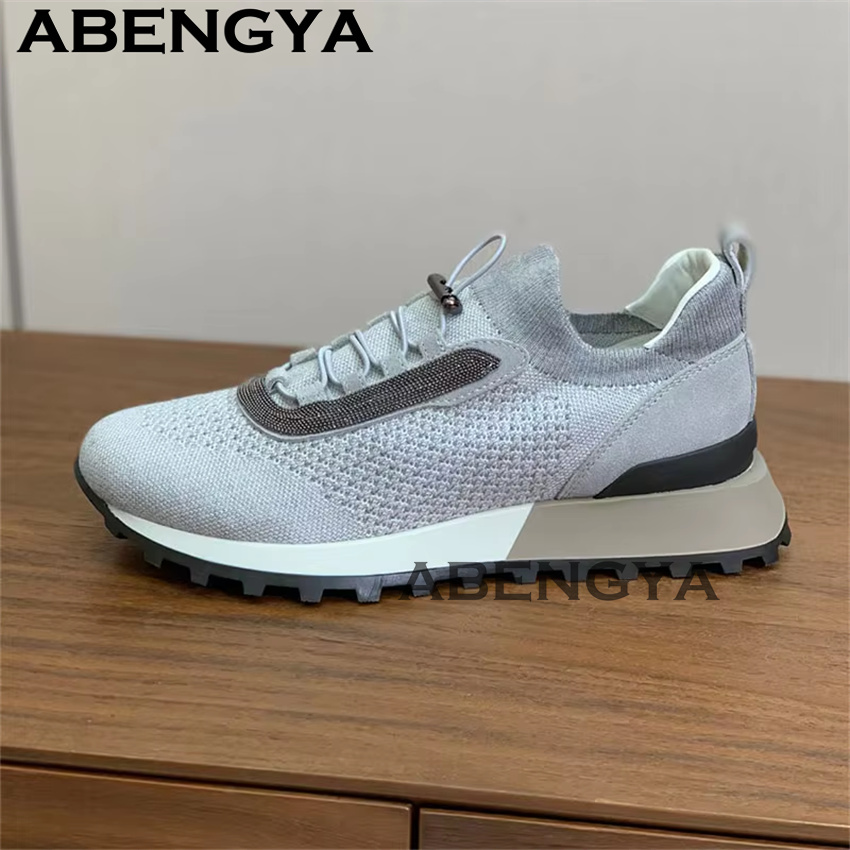 Sepatu Kasual Rajutan Baru Wan - Oxford Lace Up Women ulasan dan harga