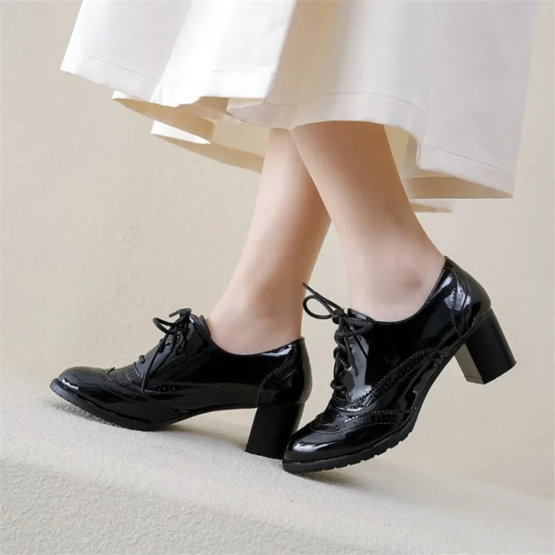 Sepatu pantofel wanita gaya In - Oxford Lace Up Women ulasan dan harga