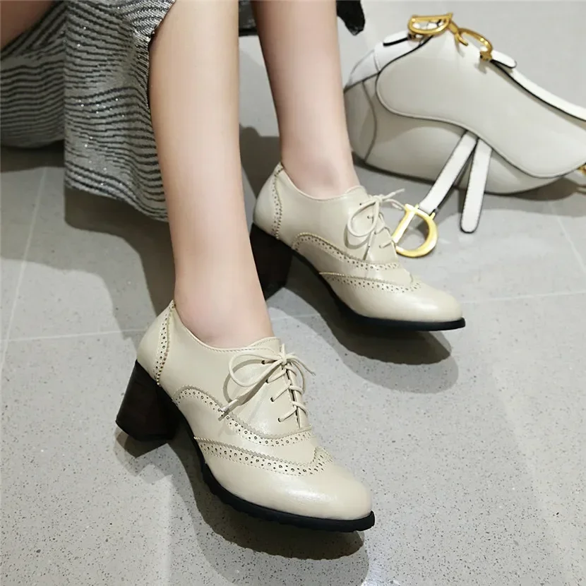 Sepatu Oxford Wanita Inggris H - Oxford Lace Up Women ulasan dan harga