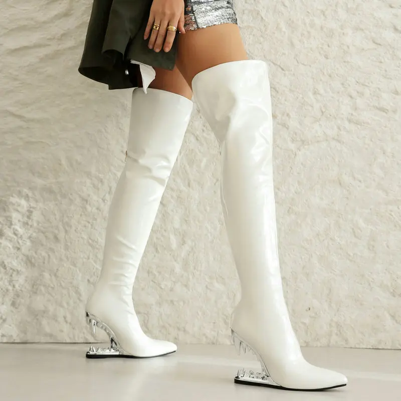 Tiger Dental sepatu bot panjan - Wide Fit Heels ulasan dan harga