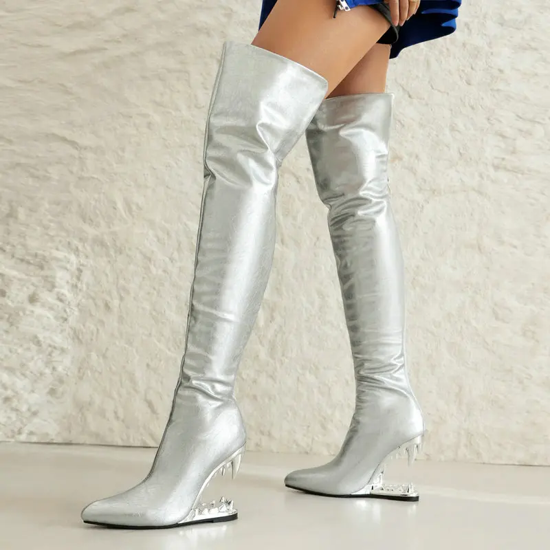 Tiger Dental sepatu bot panjan - Wide Fit Heels ulasan dan harga