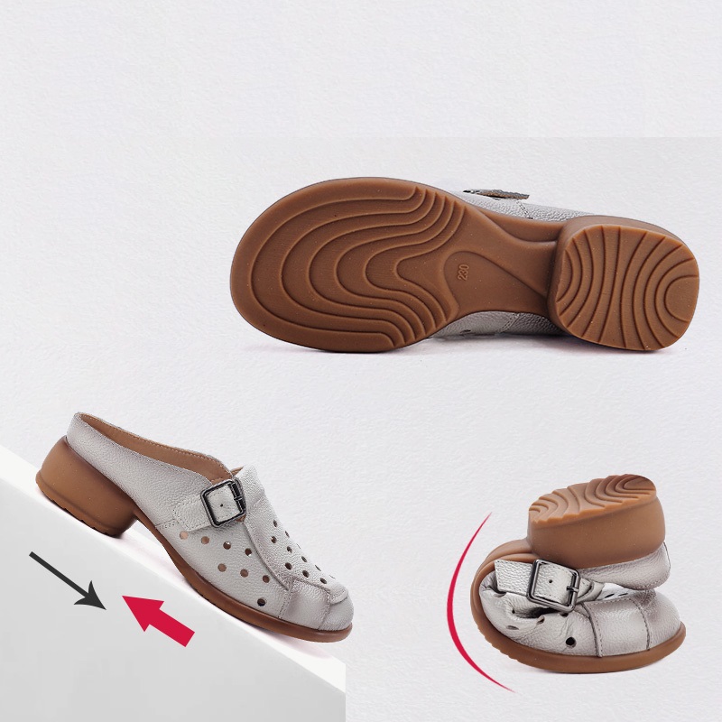 Sandal Kulit Sapi Baru Hak Ren - Women'S Shoes Popular ulasan dan harga