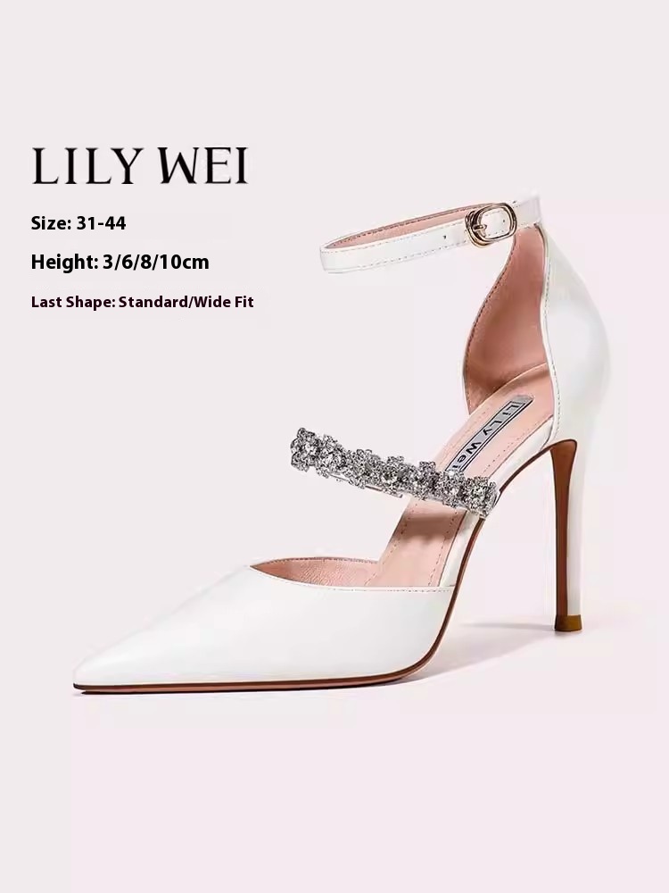 Sepatu Pernikahan Hak Tinggi T - Wide Fit Heels ulasan dan harga