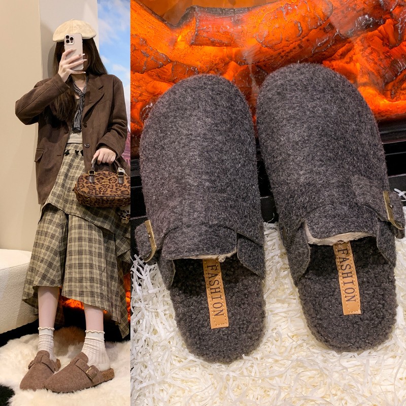 Sandal Wanita Musim Dingin 202 - Women Shoes Mules ulasan dan harga