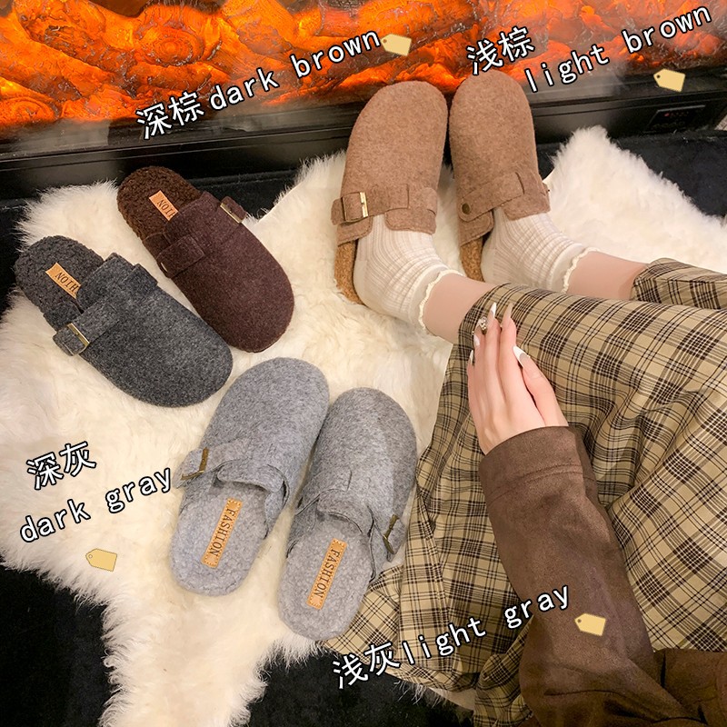 Sandal Wanita Musim Dingin 202 - Women Shoes Mules ulasan dan harga