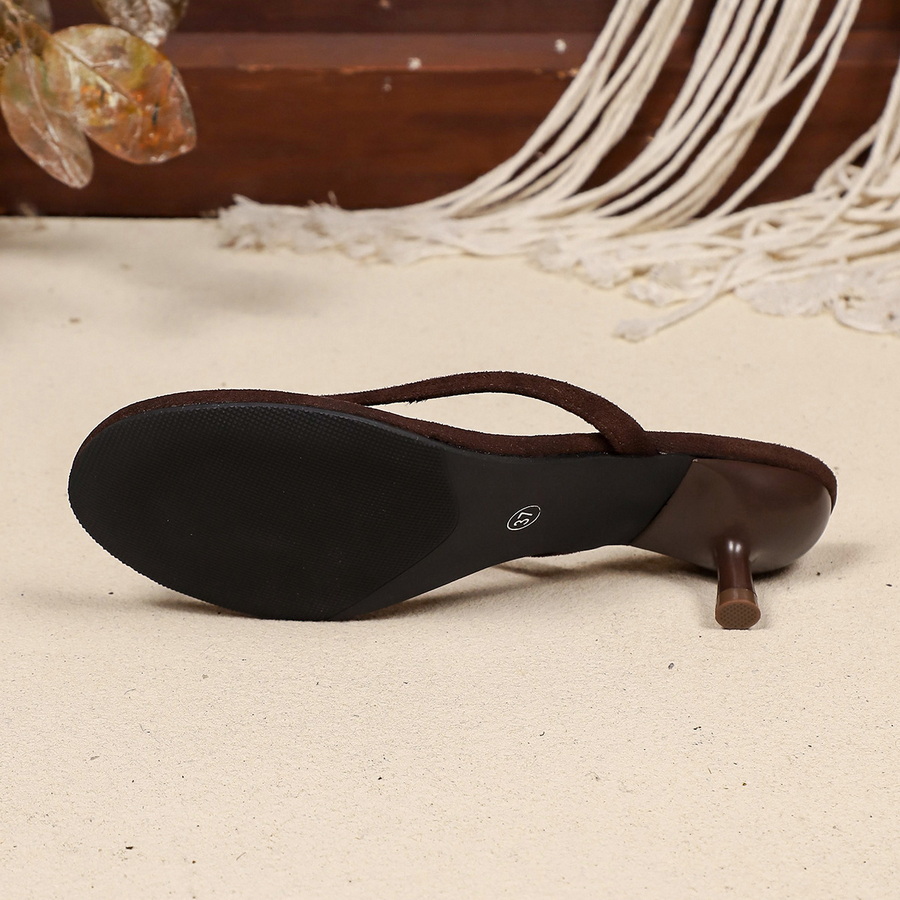 Sandal Thong Hak Tinggi Suede  - Women'S Shoes Popular ulasan dan harga