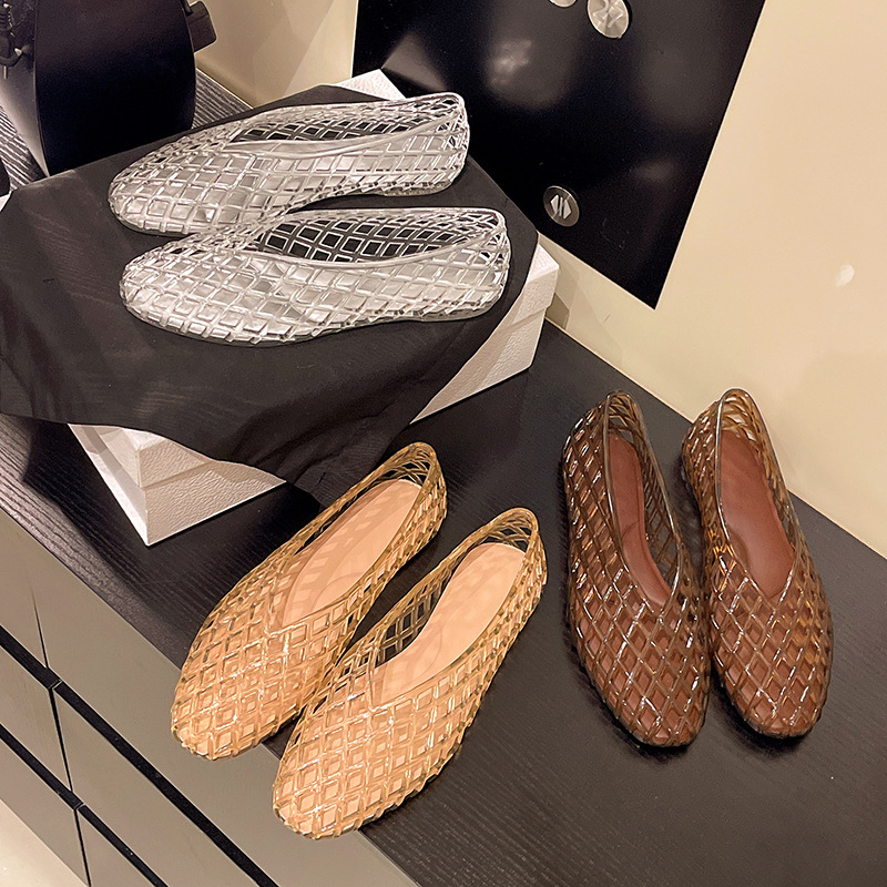Sepatu Jelly Kristal V-mouth B - Jelly Sandal Women ulasan dan harga