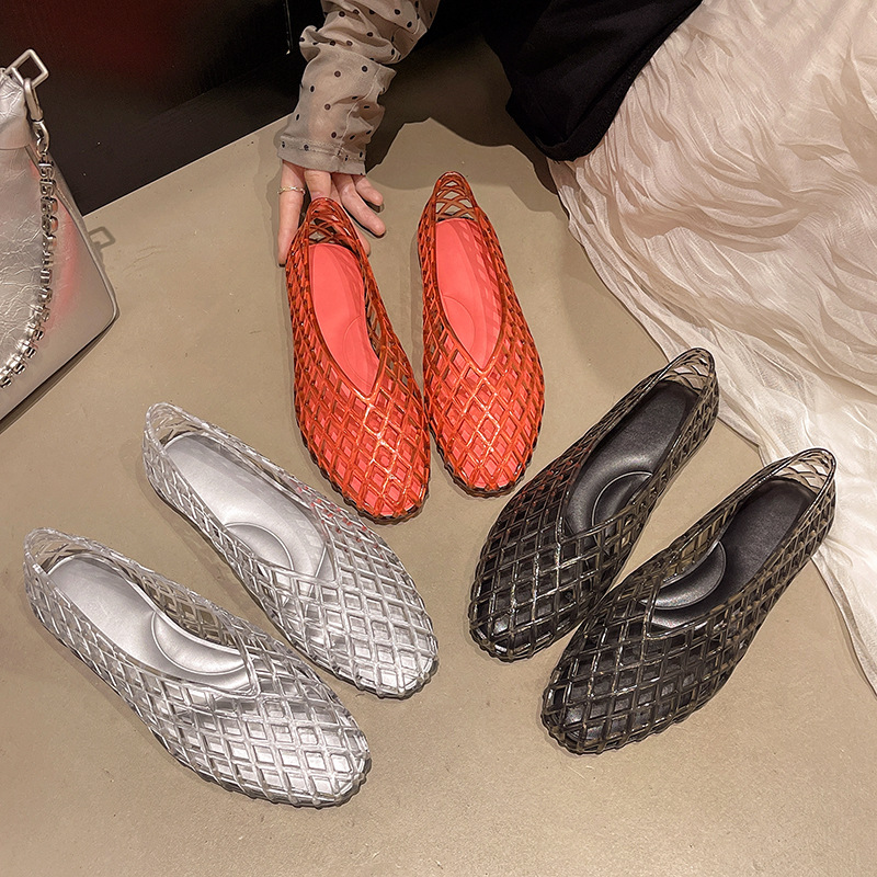Sepatu Jelly Kristal V-mouth B - Jelly Sandal Women ulasan dan harga