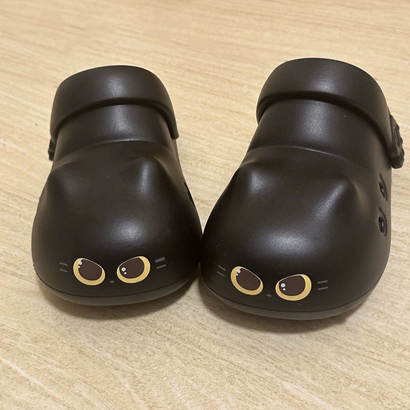 Sandal selop kucing hitam krea - Women Shoes Mules ulasan dan harga
