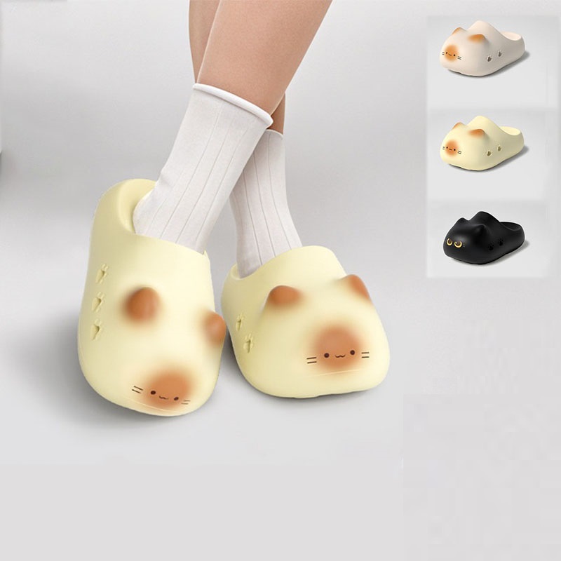 Sandal selop kucing hitam krea - Women Shoes Mules ulasan dan harga
