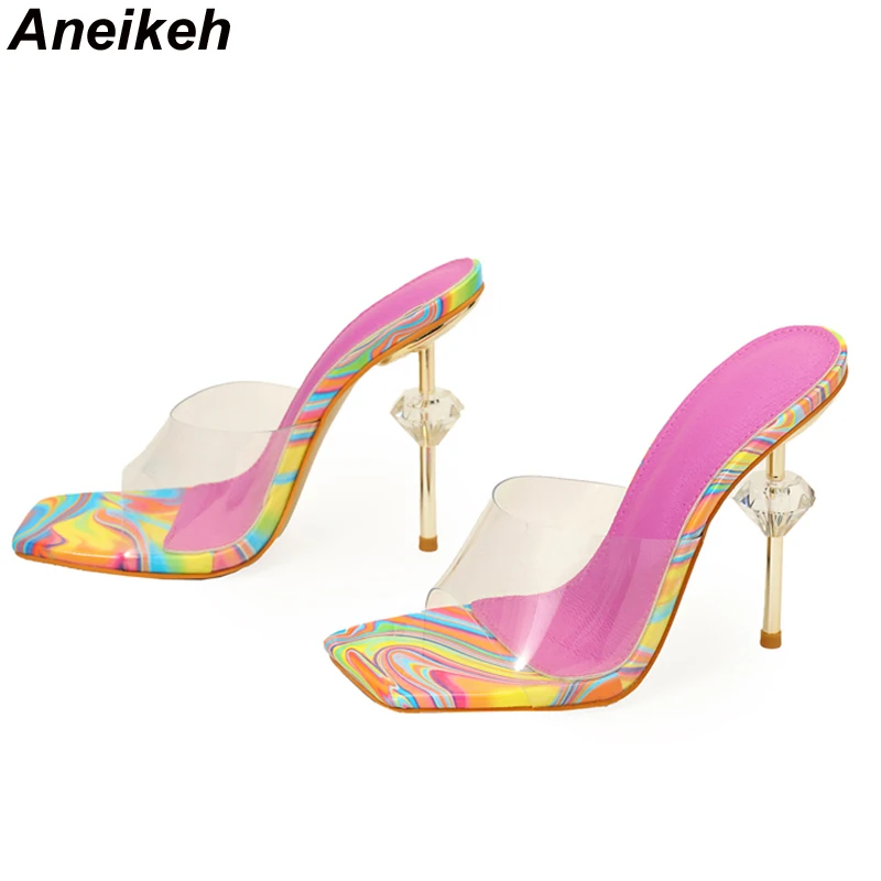 Aneikeh Sandal Hak Transparan  - Women Shoes Mules ulasan dan harga