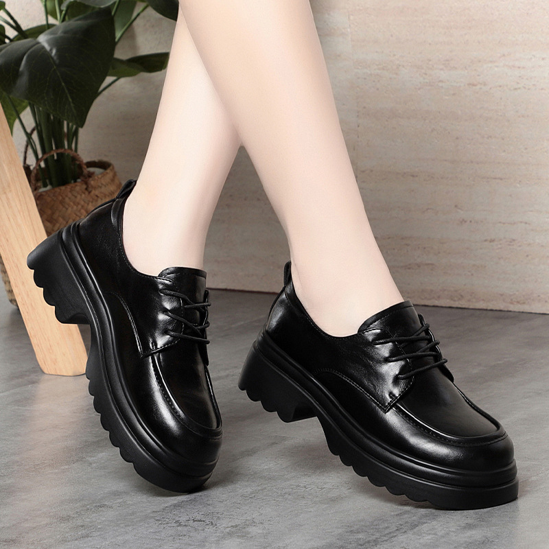 Sepatu Oxford Kulit Lembut Vin - Oxford Lace Up Women ulasan dan harga