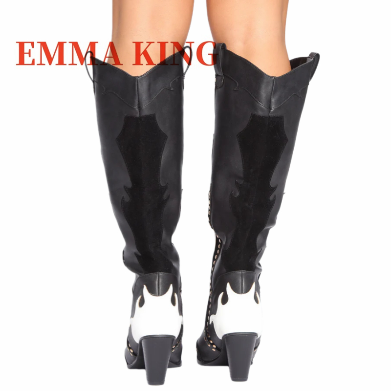 Sepatu Bot Koboi Barat Berdeta - Wide Fit Heels ulasan dan harga